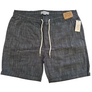 Urban Man Grey Elastic Waist Drawstring Shorts Size XL